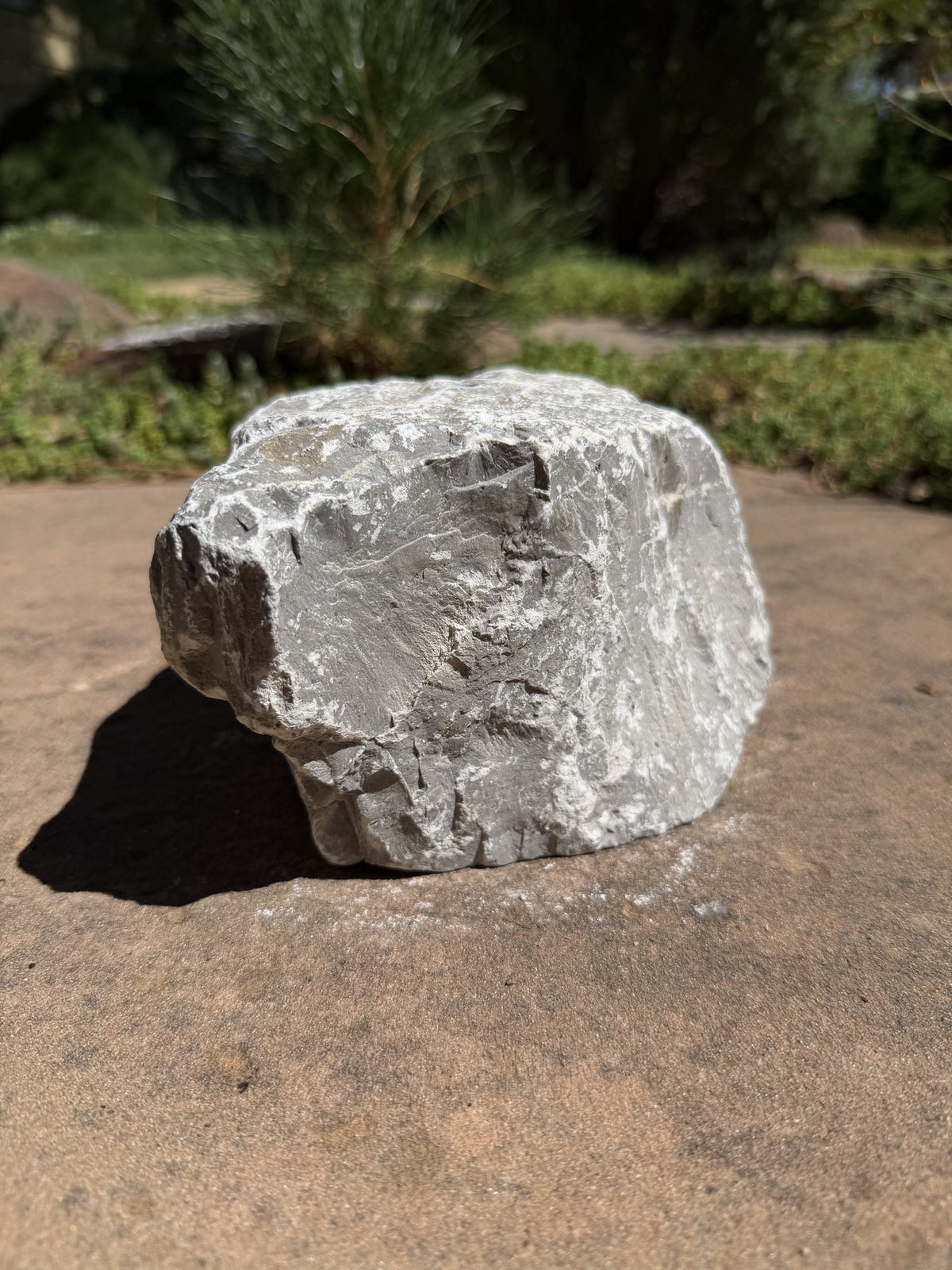 Natural Fountain Stone - River Rock Bird Bath for a Bubbling Water Fountain (7"x5-1/2")