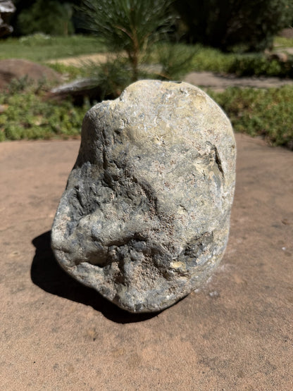 Natural Fountain Stone - River Rock Bird Bath for a Bubbling Water Fountain (6"x7")