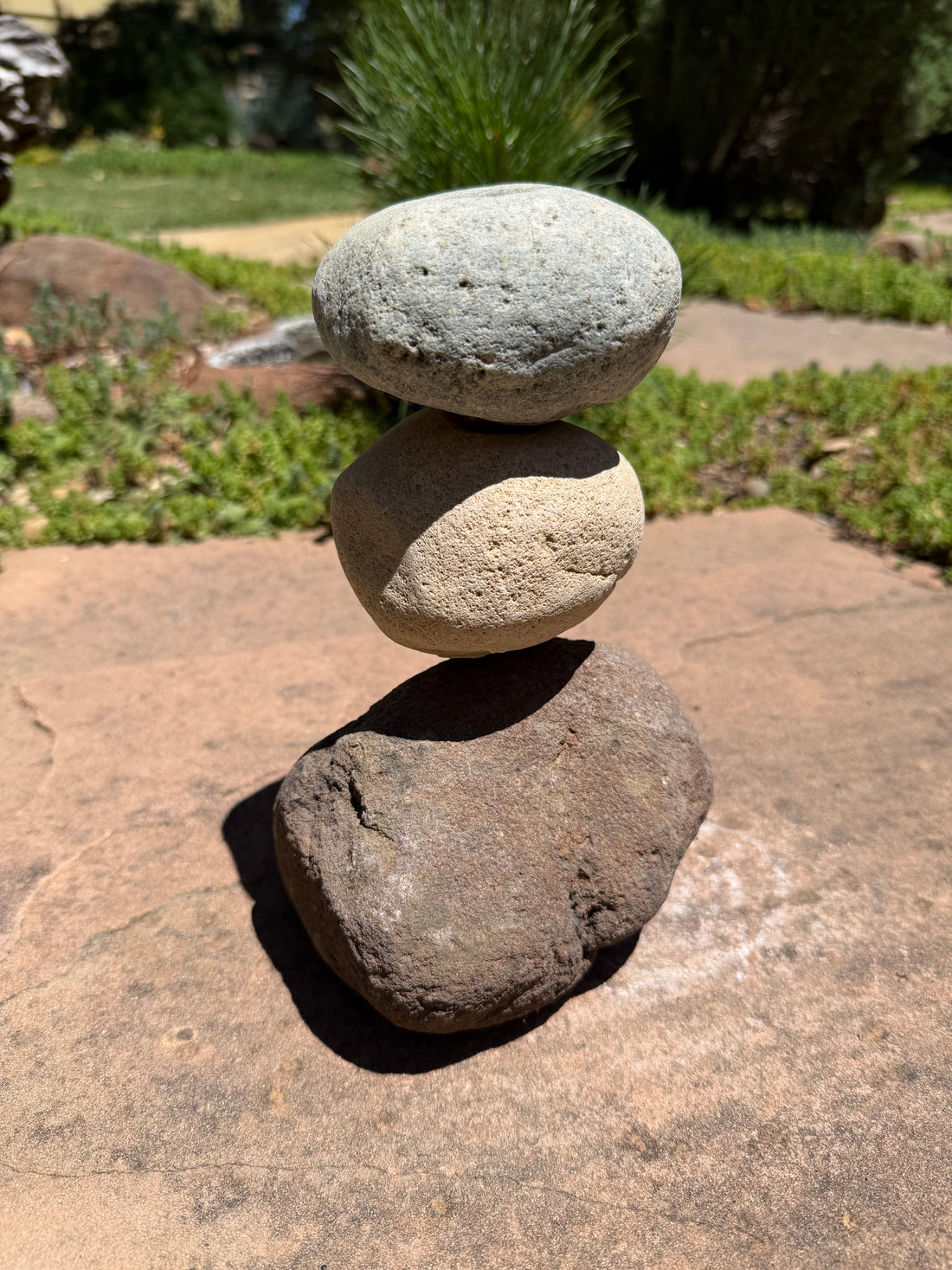 Stacked natural stone rock fountain water feature for garden or patio, Creative WaterWorks