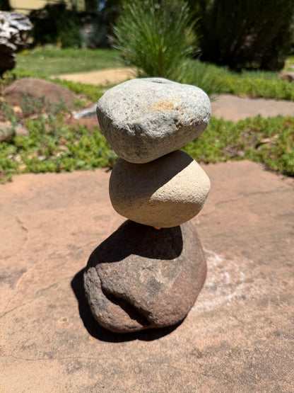 Natural Rock Stack Fountain Stones — 6"wide x9" tall