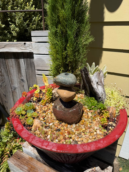 Natural Rock Stack Fountain Stones — 6"wide x9" tall